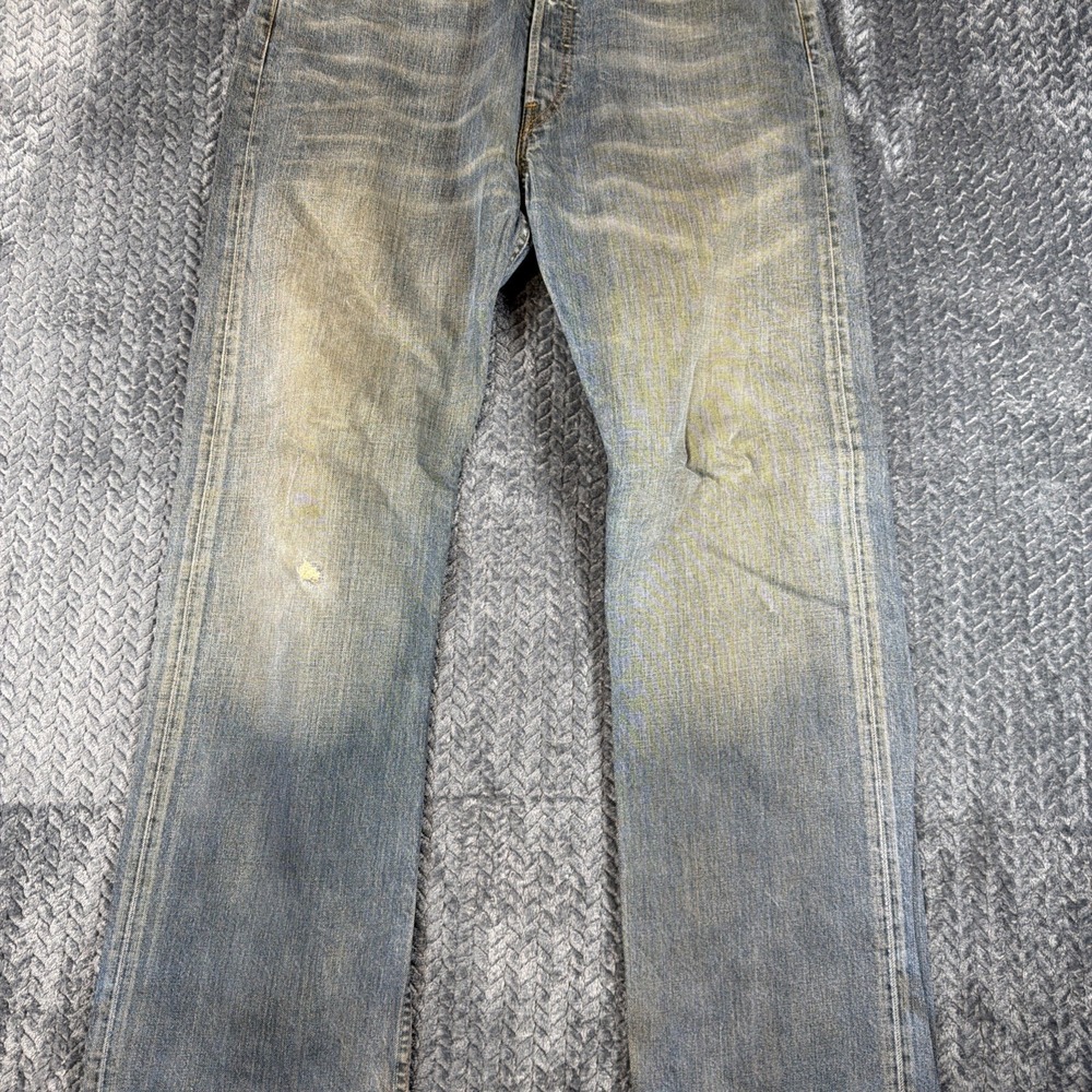 Levi's 508 Jeans Mens 34x34‎ Blue Regular Fit Taper Medium Wash Button Fly